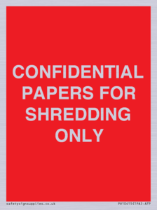 PV10415: CONFIDENTIAL PAPERS FOR SHREDDING ONLY