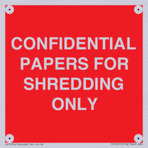 PV10415: CONFIDENTIAL PAPERS FOR SHREDDING ONLY
