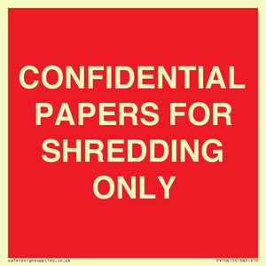 PV10415: CONFIDENTIAL PAPERS FOR SHREDDING ONLY