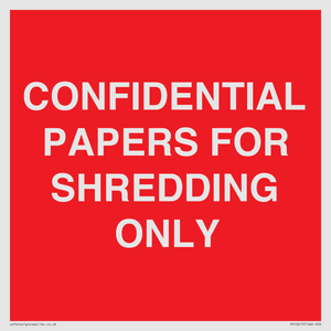 PV10415: CONFIDENTIAL PAPERS FOR SHREDDING ONLY
