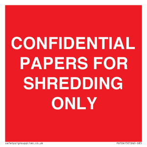 PV10415: CONFIDENTIAL PAPERS FOR SHREDDING ONLY
