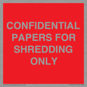 PV10415: CONFIDENTIAL PAPERS FOR SHREDDING ONLY