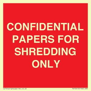 PV10415: CONFIDENTIAL PAPERS FOR SHREDDING ONLY