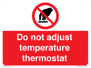 PV10445: Do not adjust temperature thermostat