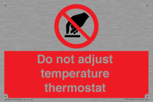 PV10445: Do not adjust temperature thermostat