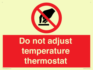 PV10445: Do not adjust temperature thermostat