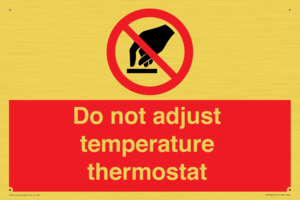 PV10445: Do not adjust temperature thermostat