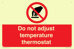 PV10445: Do not adjust temperature thermostat