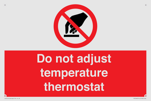 PV10445: Do not adjust temperature thermostat
