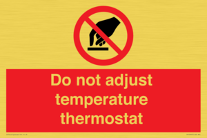 PV10445: Do not adjust temperature thermostat