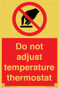 PV10445: Do not adjust temperature thermostat