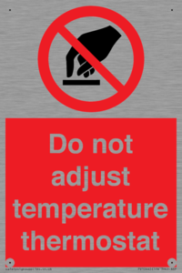 PV10445: Do not adjust temperature thermostat