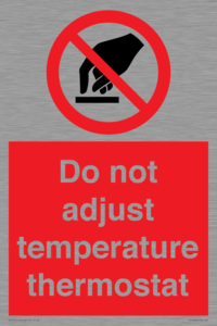 PV10445: Do not adjust temperature thermostat