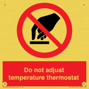 PV10445: Do not adjust temperature thermostat