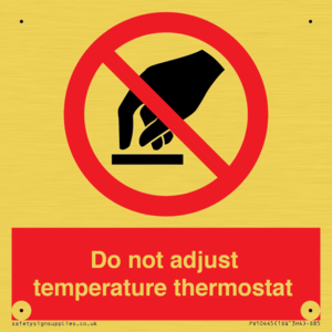 PV10445: Do not adjust temperature thermostat
