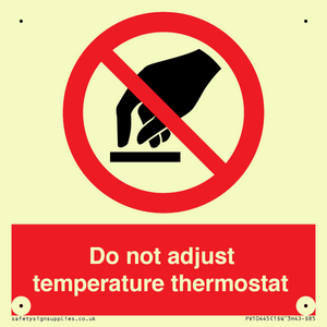 PV10445: Do not adjust temperature thermostat