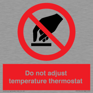 PV10445: Do not adjust temperature thermostat