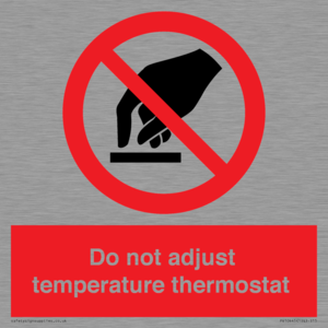 PV10445: Do not adjust temperature thermostat