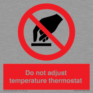 PV10445: Do not adjust temperature thermostat