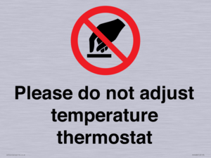 PV10486: Please do not adjust temperature thermostat