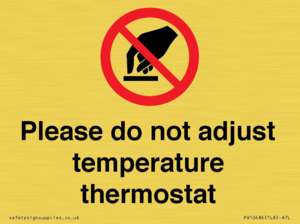 PV10486: Please do not adjust temperature thermostat
