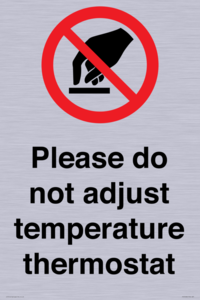 PV10486: Please do not adjust temperature thermostat
