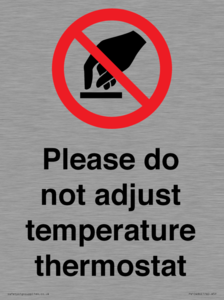 PV10486: Please do not adjust temperature thermostat