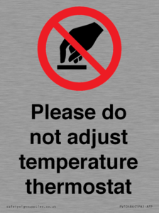 PV10486: Please do not adjust temperature thermostat