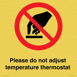 PV10486: Please do not adjust temperature thermostat