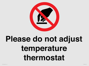 PV10492: Please do not adjust temperature thermostat