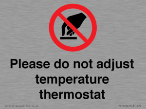 PV10492: Please do not adjust temperature thermostat