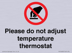 PV10492: Please do not adjust temperature thermostat