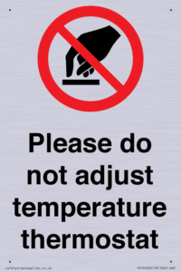 PV10492: Please do not adjust temperature thermostat