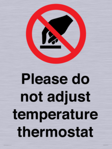 PV10492: Please do not adjust temperature thermostat
