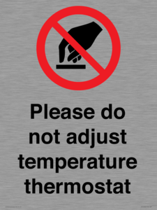 PV10492: Please do not adjust temperature thermostat
