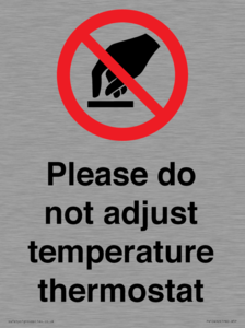 PV10492: Please do not adjust temperature thermostat