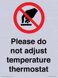 PV10492: Please do not adjust temperature thermostat