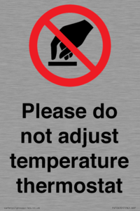 PV10492: Please do not adjust temperature thermostat