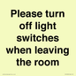 PV10509: Please turn off light switches when leaving the room