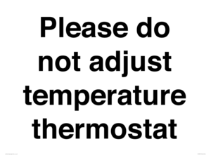 PV10511: Please do not adjust temperature thermostat