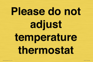 PV10511: Please do not adjust temperature thermostat