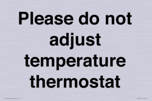 PV10511: Please do not adjust temperature thermostat