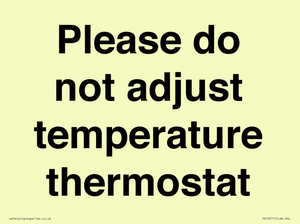 PV10511: Please do not adjust temperature thermostat