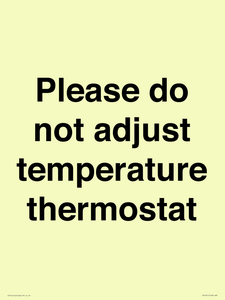PV10511: Please do not adjust temperature thermostat