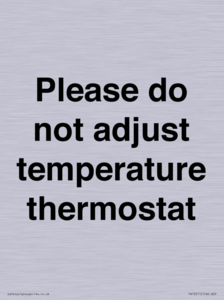 PV10511: Please do not adjust temperature thermostat