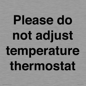 PV10511: Please do not adjust temperature thermostat