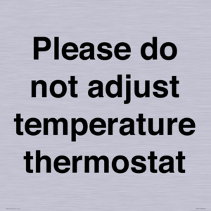 PV10511: Please do not adjust temperature thermostat