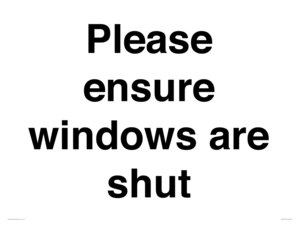 PV10513: Please ensure windows are shut