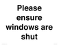 PV10513: Please ensure windows are shut