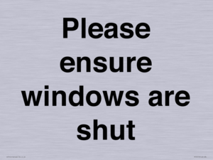 PV10513: Please ensure windows are shut